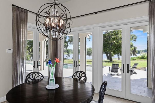 Chandelier, Dining room, Interior, Water