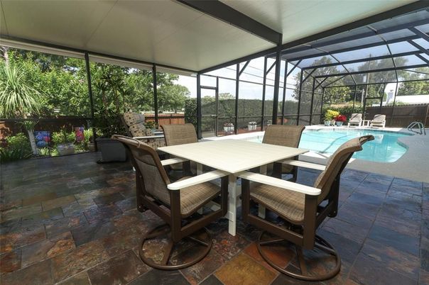 Dining room, Glass Ceilings, Interior, Pool, Sun Room