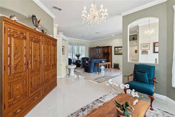 Chandelier, Interior, Living room, Recessed Lighting