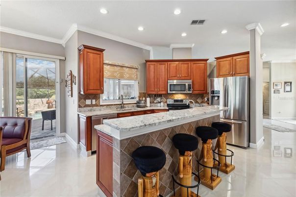 Interior, Kitchen, Recessed Lighting, Stainless Steel Appliances