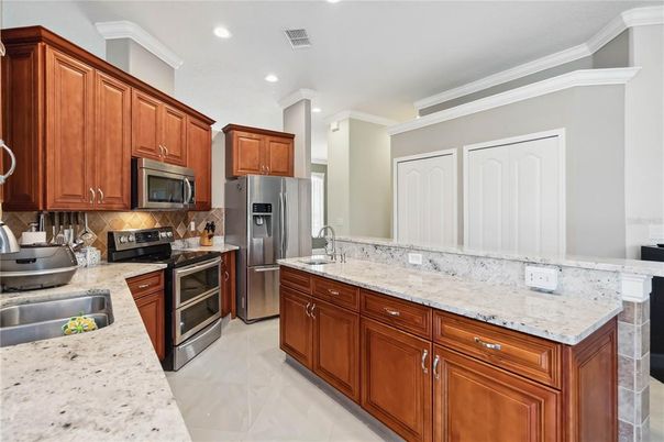 Interior, Kitchen, Recessed Lighting, Stainless Steel Appliances