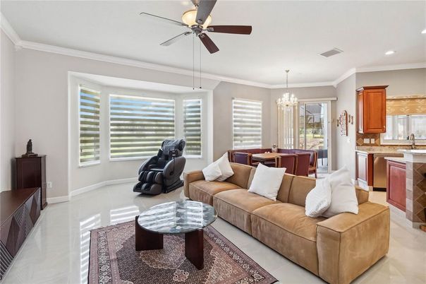 Chandelier, Dining room, Interior, Kitchen, Living room, Recessed Lighting