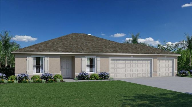 Attached, Exterior, Facade, Ranch