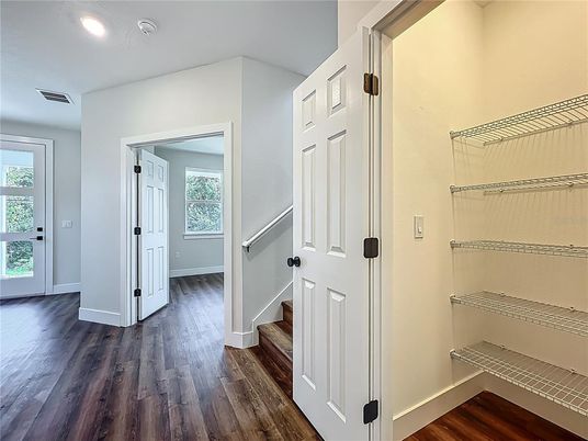 Interior, Recessed Lighting, Wood Texture Flooring