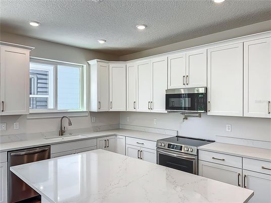 Interior, Kitchen, Recessed Lighting, Stainless Steel Appliances