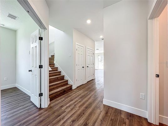 Interior, Recessed Lighting, Wood Texture Flooring