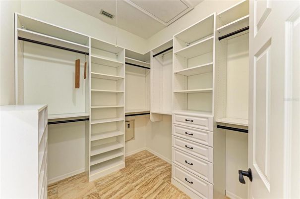Interior, Walk-in Closets, Wood Texture Flooring