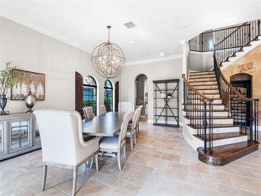 Chandelier, Dining room, Interior, Recessed Lighting