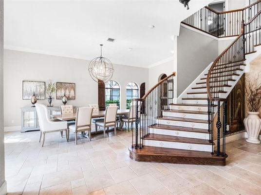 Chandelier, Dining room, Interior, Pendant Lights, Recessed Lighting