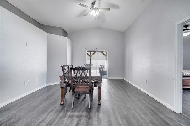 Dining room, Interior, Wood Texture Flooring