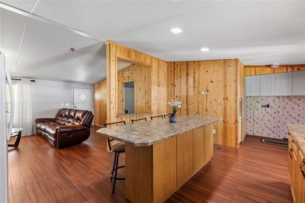 Interior, Recessed Lighting, Wood Texture Flooring, Wooden Walls