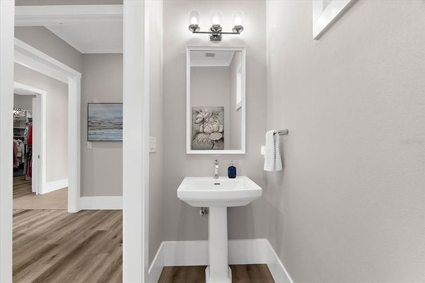Bathroom, Interior, Wood Texture Flooring
