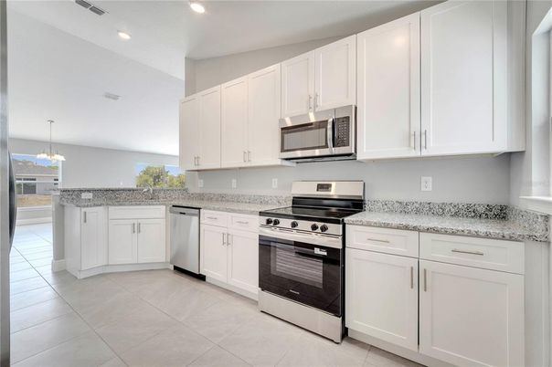 Interior, Kitchen, Recessed Lighting, Stainless Steel Appliances
