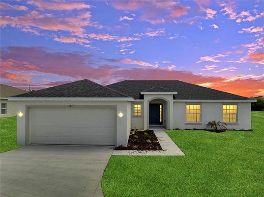 Attached, Exterior, Facade, Ranch