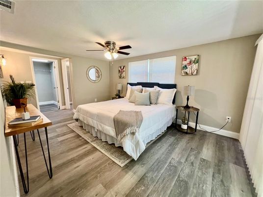 Bedroom, Interior, Wood Texture Flooring