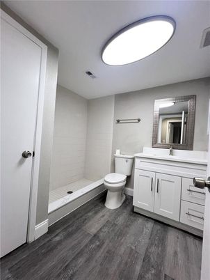 Bathroom, Interior, Wood Texture Flooring