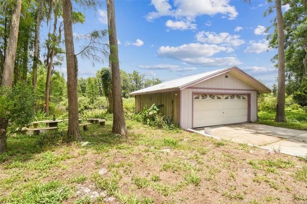 Backyard, Detached Garage, Exterior