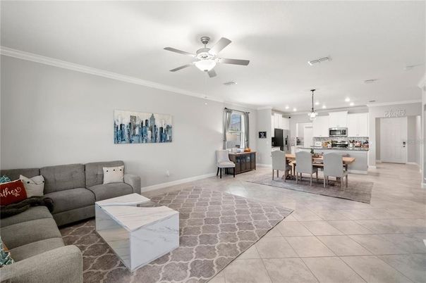Dining room, Interior, Kitchen, Living room, Pendant Lights, Recessed Lighting