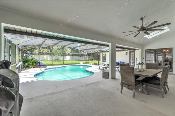 Dining room, Glass Ceilings, Interior, Pool, Sun Room