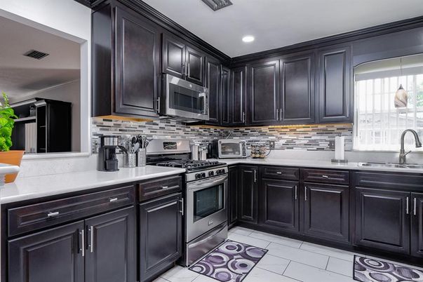 Interior, Kitchen, Pendant Lights, Recessed Lighting, Stainless Steel Appliances