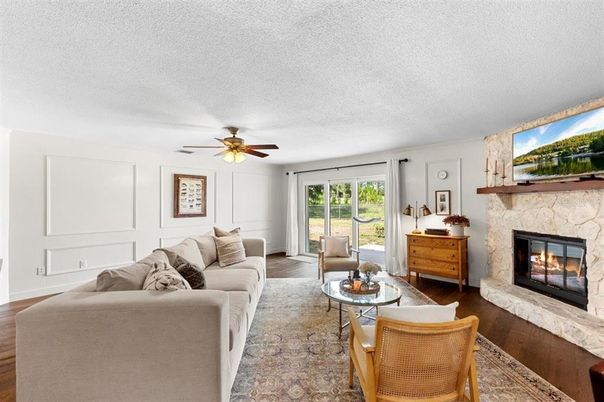 Fireplace, Interior, Living room, Wood Texture Flooring