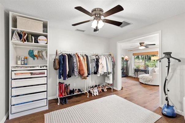 Interior, Walk-in Closets, Wood Texture Flooring