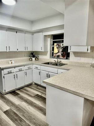 Interior, Kitchen, Wood Texture Flooring