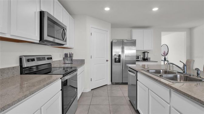 Interior, Kitchen, Recessed Lighting, Stainless Steel Appliances