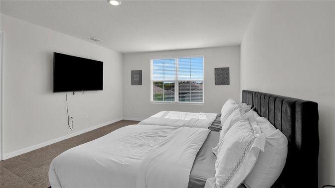 Bedroom, Interior, Recessed Lighting