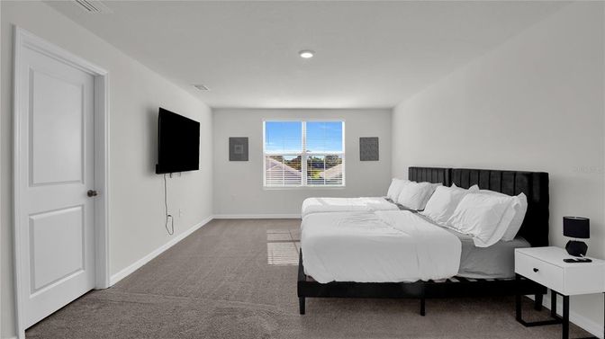 Bedroom, Interior, Recessed Lighting
