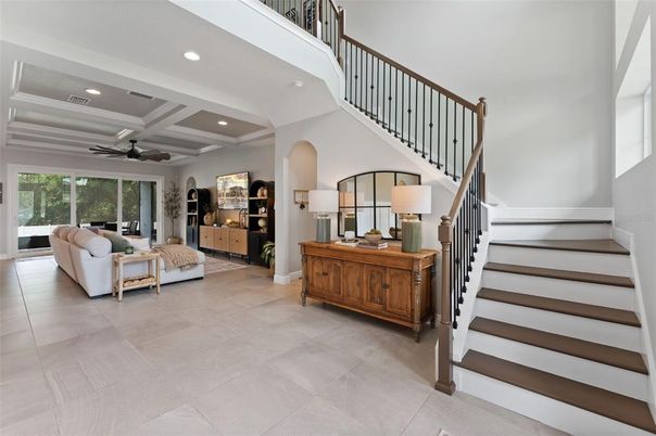 Interior, Living room, Recessed Lighting
