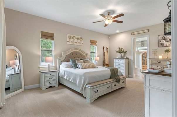 Bedroom, Interior, Recessed Lighting