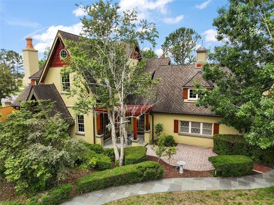 Exterior, Facade, Tudor Revival