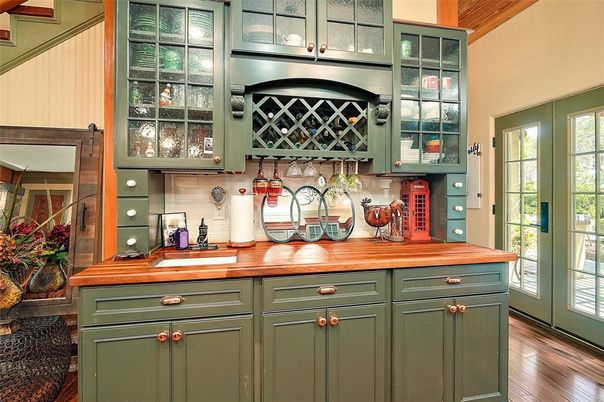 Interior, Kitchen, Wood Texture Flooring