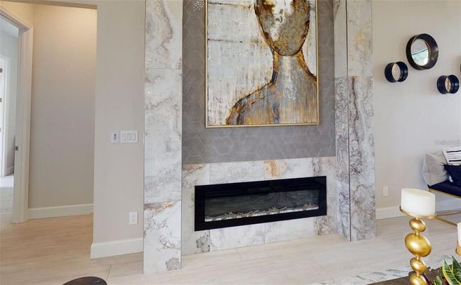 Fireplace, Interior, Wood Texture Flooring