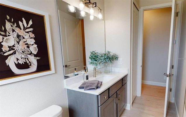 Bathroom, Interior, Wood Texture Flooring
