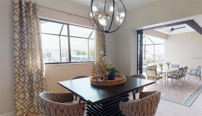 Dining room, Glass Ceilings, Interior, Pendant Lights, Sun Room