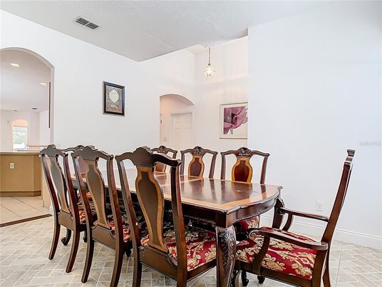 Dining room, Interior, Pendant Lights, Recessed Lighting