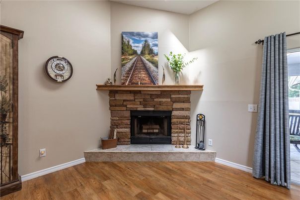 Fireplace, Interior, Wood Texture Flooring