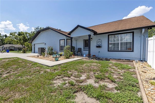Attached, Backyard, Detached Garage, Exterior, Facade, Ranch