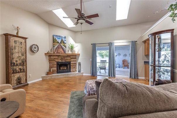 Fireplace, Interior, Wood Texture Flooring