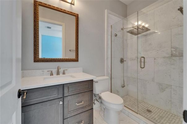 Bathroom, Glass Shower, Interior, Marble, Marble Walls
