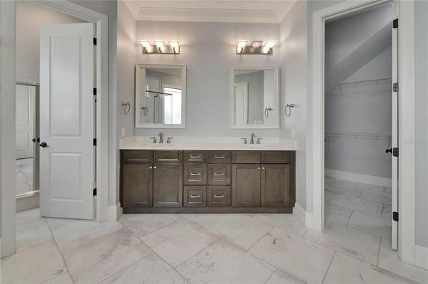 Bathroom, Dual Sink Vanities, Interior, Marble
