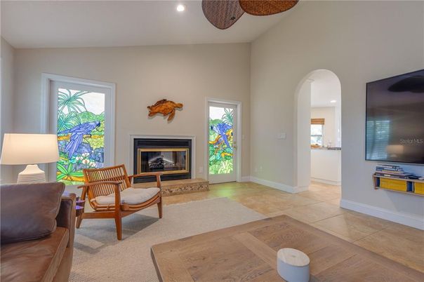 Fireplace, Interior, Recessed Lighting