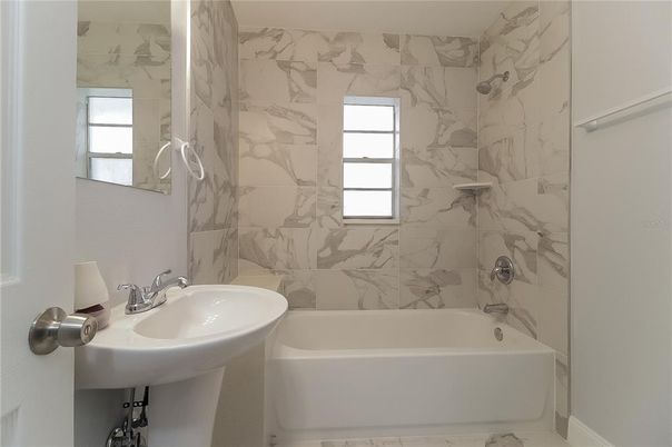 Bathroom, Interior, Marble Walls