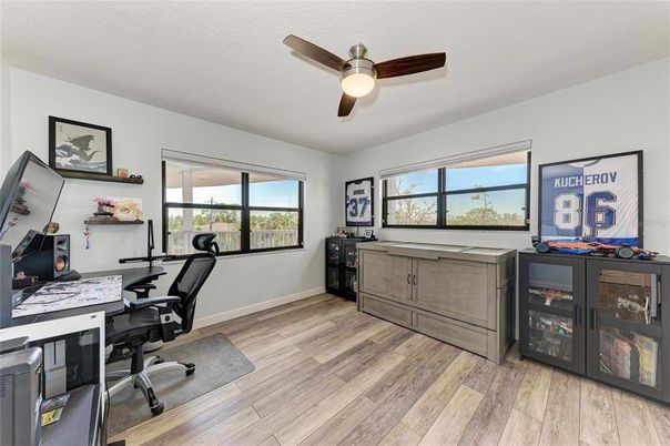 Home Office, Interior, Wood Texture Flooring