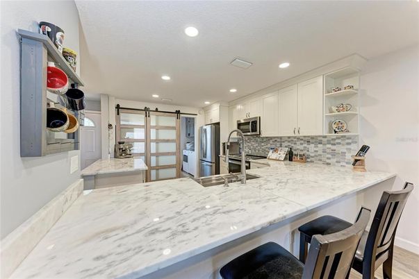 Interior, Kitchen, Recessed Lighting, Stainless Steel Appliances