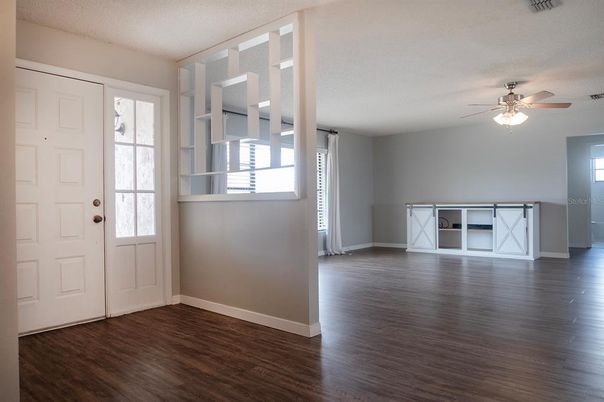 Empty room, Interior, Wood Texture Flooring