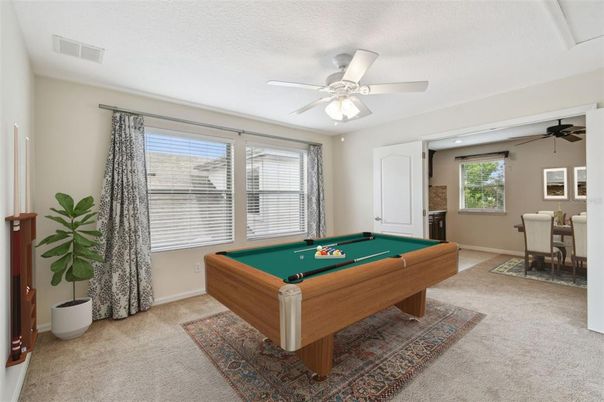 Billiard Table, Dining room, Game Room, Interior