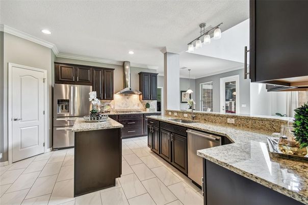 Interior, Kitchen, Pendant Lights, Recessed Lighting, Stainless Steel Appliances